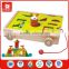 BSCI factory directly sale 12months educational toys lovely kids tool set toys leaves block kids wagon