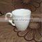 Beautiful heart embossed white porcelain luxury coffee cups