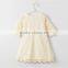 O-collar lace children girl dress middle princess baby girl dress OEM service