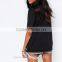 Hippies free style blank tshirt dress design for women sex party wear