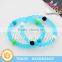 New Hot Selling Colorful Bead Bracelet Silicone Wristband With Safe Silicone Material