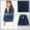 2014 European women fashion 100% cotton slim denim long sleeve jeans winter cotton-padded jacket
