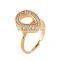 Environmental gold plated zinc alloy rhinestone water drop shaped 4 pieces fashion jewelry set                        
                                                                                Supplier's Choice
