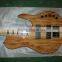 Custom bass guitar Neck-through Birdeye wood body quality maple neck and fingerboard bottom price