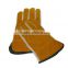 Durable soft cow grain leather gloves with high quality