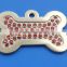 Custom metal decorative dog tags/bling bling pet tag