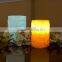 white embossed pillar candles