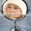 3X-5X make-up mirror with nickel plated handle