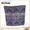Blue flower and chevron pattern tribal scarf