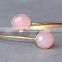 925 silver Pink chalcedony Gemstone Bangle