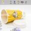 double wall custom LOGO printed disposable plastic cup with lid
