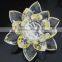 2016 beautiful yellow crystal glass lotus flower decoration on sale