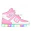 Factory wholesale OEM USB charge Children kids Led shoes fashion colorful led light kids shoes with high quality