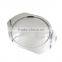 Stainless steel serving tray with mirror effect
