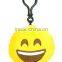 Plush Emoji Keychain/Free Sample Custom Emoji Key Chain Strap Different Emoticon Plush Emoji Keychain/Embroidery Emoticon