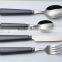 Best Sale! Elegance Stainless Steel PP Black Plastic Knife And Fork