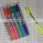 high quality OEM wax non-toxic colorful gel crayon highlighter pen