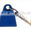 Small cow bell Keyring in custom color with logo printing for promo as gift