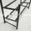 12 Pairs 4 Tier Powder Coating Eco Friendly Mat Black Shoe Rack