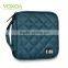 Fashion Blue 32 Capacity 230D Space Twill PVC Fabric CD Holder personalized cd case multi disc dvd cases