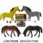 2015 novelty 4" plastic dinosaur toys ,animal toys shantou 6 in 1
