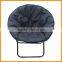 leisure folding round chair, padding cotton chair , black , comfortable