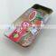 Dongguan high quality sliding lid tin can/mint tin /tinplate packing for mint