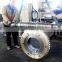 Large steel worm gear and worm screw