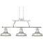 Brushed Nickel 3 Light 53" Linear Chandelier