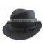 Gentleman Custom Wool Cap Felt Fedora Wholesale Hats With Bowknot And Buckle China