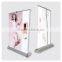 Mini small size retractable roll up banner pull up banner stand for counter tabletop desktop