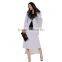 Pretty steps 2015 bright grey A-line cut skirt with Sits high on the waist fastens with a zip closure at the back