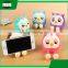 Business Gifts Custom Cartoon mobile phone holder, plastic phone holder, cell phone holder for desk