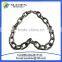 Straight welded steel link chain din 5685 A short link chain