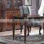 British Retro Design Home Office Furniture, Replica Office Table With Arm Chair, Vintage Hand Painting Wooden Writing Desk
