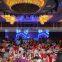White fireproof Velvet cloth white wedding backdrop led star curtain