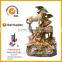 Polyresin garden water fountain with angel for home decor