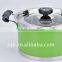 Colorful stainless steel casserole pot soup pot