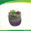 round Cement flower pot with carved letters