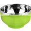 Hot selling stainless steel mixing bowl set / salad bowl set / metal fruit bowl