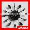 UCHOME Colorfull Wall Clock With Fork And Spoon