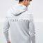Custom Long Sleeve Grey Men's 65% Polyester 30% Cotton 5% Elastane Slim Fit Casual Printed design Hoodies