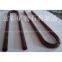 U shaped Red Fused Quartz Tube