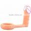 Elastic Penis Ring Pvc Testis Strecting with Realistic Dildo Anal Plug Soft Cock Ring Sex Delay For Men Gay