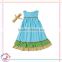 SGS Approved high quality cotton clearance little girls summer party dresses Flower dress girl