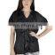 Summer Fashion Black Lace Short Sleeve Women Shirts