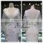 V-Neck V-Back Long Sleeves Mermaid Ball Gown Custom Made 3D Flowers Beading Wedding Dress Fish Tail Bridal Gown Tiamero 1A1163