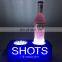 Custom Design LED Illuminated Acrylic Wine Bottle Glorifier Light Display Stand Base