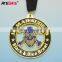 Cheap 3d fencing sport metal medal with ribbon