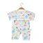 Two Layers High Density Muslin Cotton Baby Romper Clothing for Newborn Infant with Button Summer